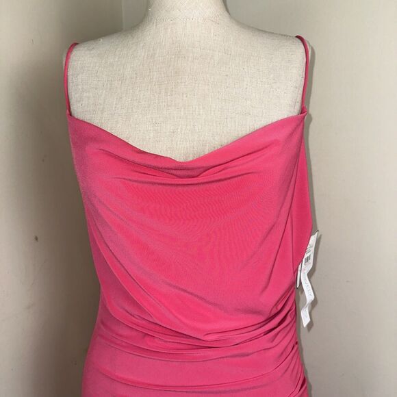 NWT Laundry by Shelli Segal Stretch Knit Dress Fucshia Pink Size 10 - Picture 2 of 9